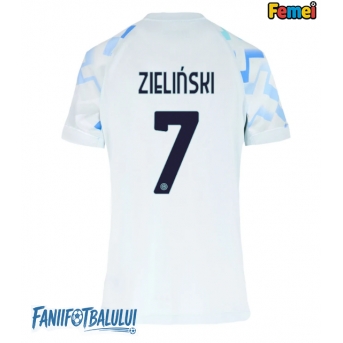 Inter Milan Piotr Zielinski #7 Tricou Fotbal Replică 2025-26 Femei Deplasare